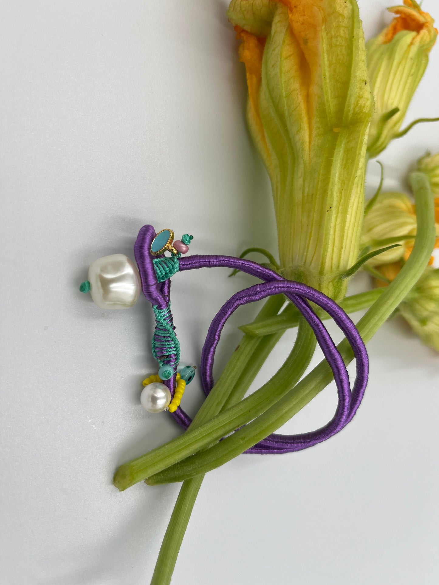 Βραχιόλι Boho Twist – Πολύχρωμο με Ματάκι & Πέρλα