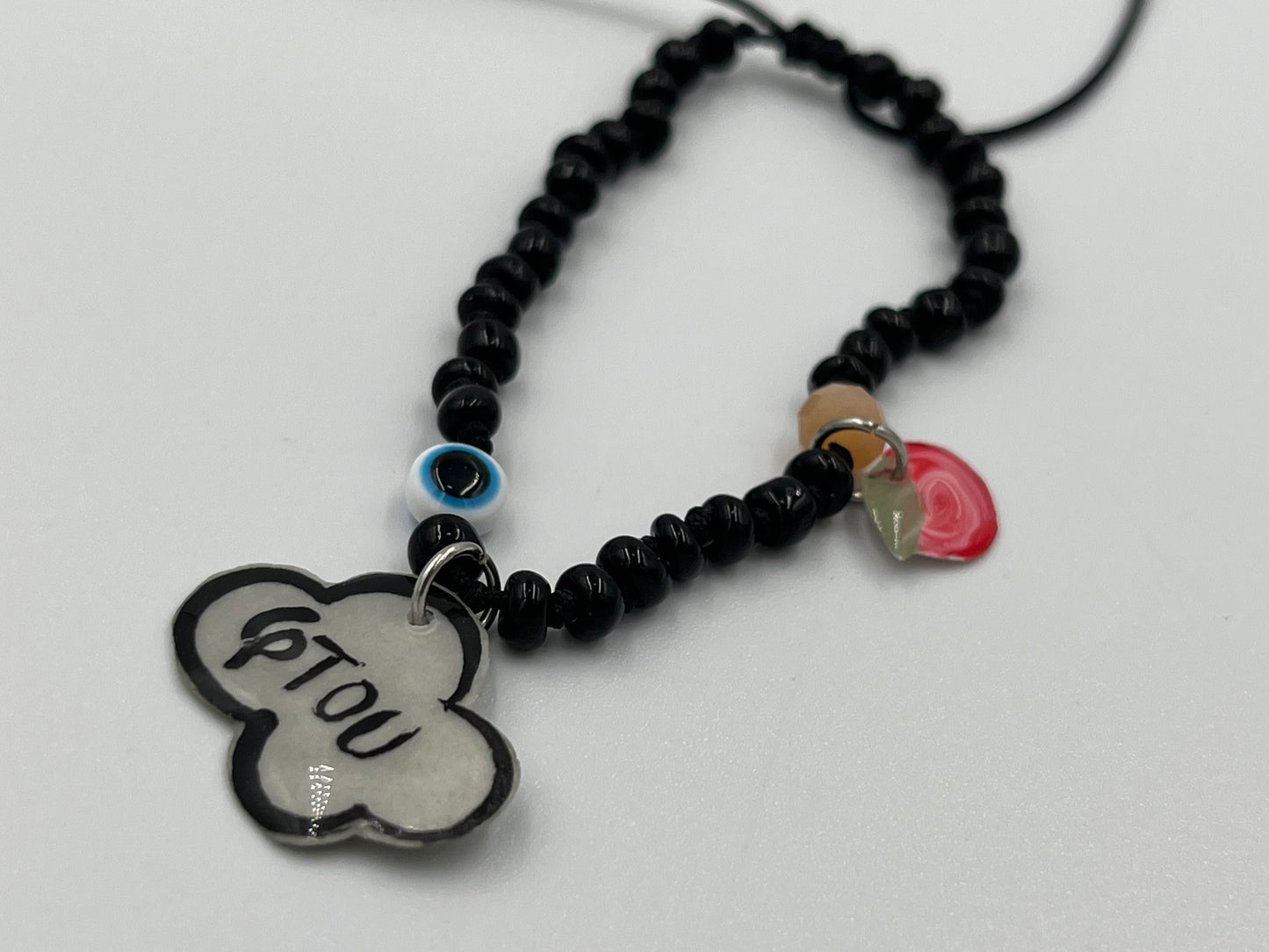 Χειροποίητο Βραχιόλι Κομποσκοίνι με Χάντρες & Charms