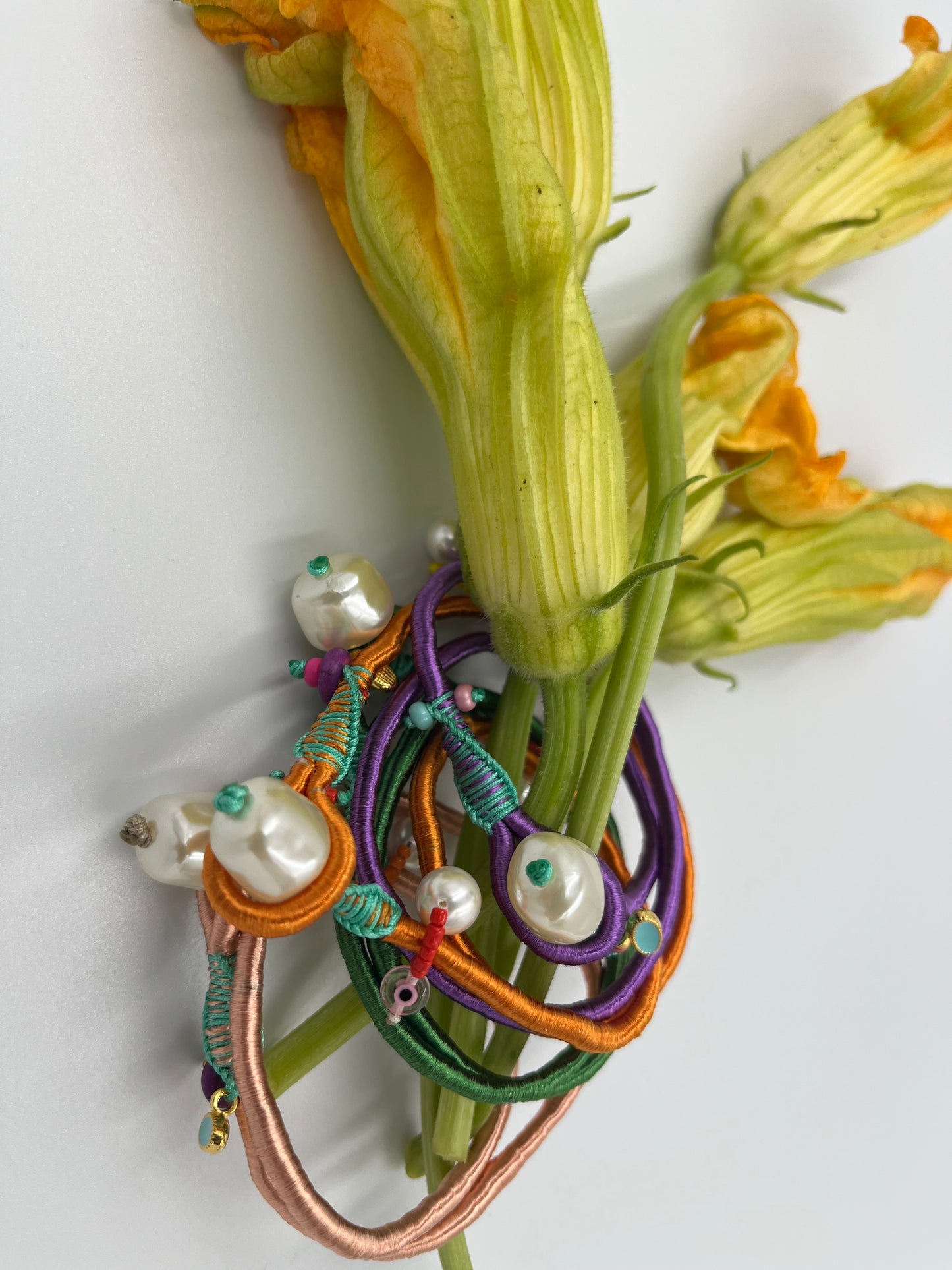 Βραχιόλι Boho Twist – Πολύχρωμο με Ματάκι & Πέρλα