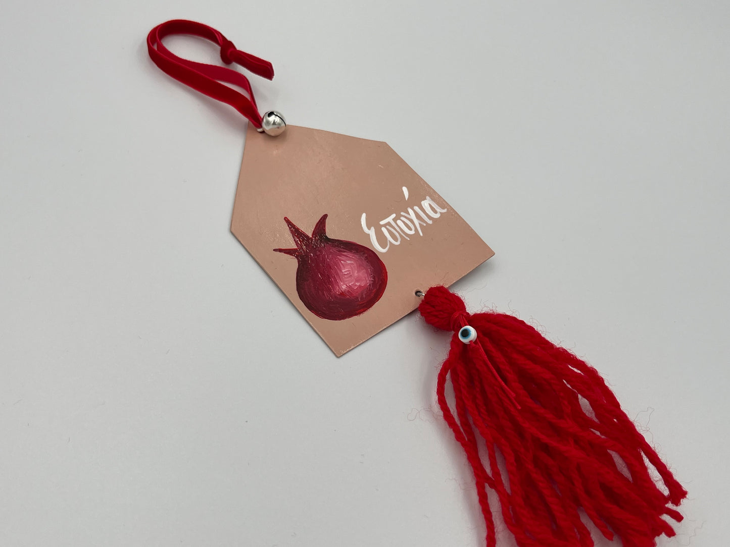 Διακοσμητικό Γούρι Κρεμαστό Σπιτάκι 3 Χρώματα