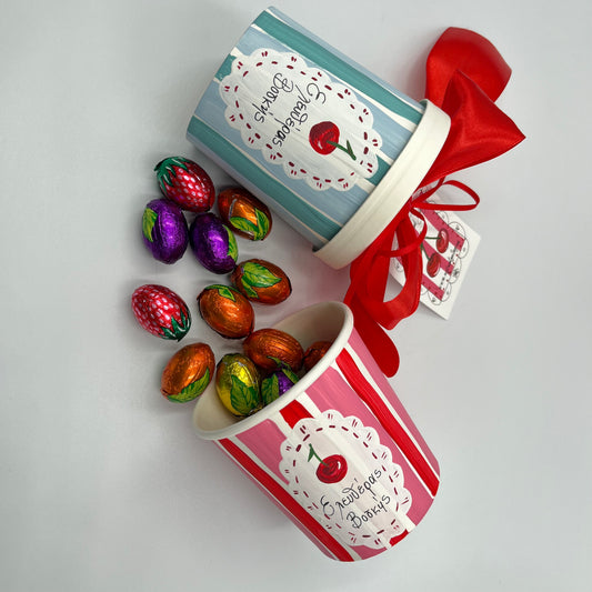 Κουτάκια Ζωγραφισμένα στο χέρι με Αυγουλάκια (Πραλίνες Γάλακτος) – Πασχαλινό Δώρο