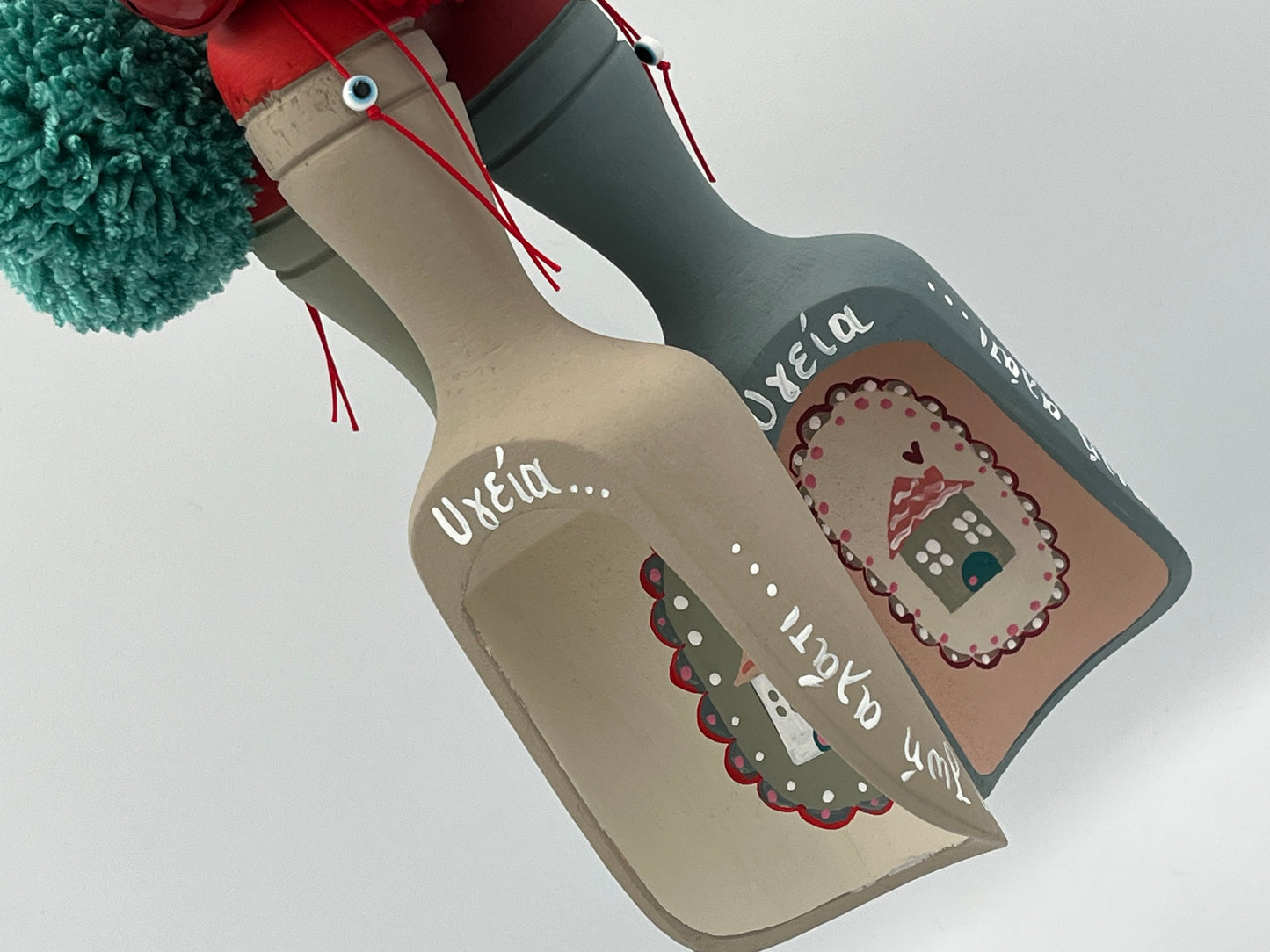 «Ζάχαρη και Αλάτι» – Χειροποίητη Ξύλινη Σεσούλα Ευχών 3 Χρώματα