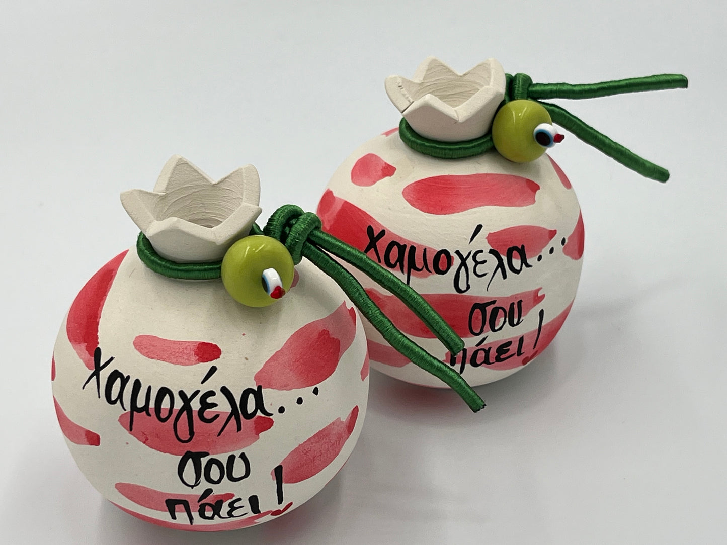 «Χαμογέλα σου πάει» – Μικρό Κεραμικό Ρόδι Ευτυχίας