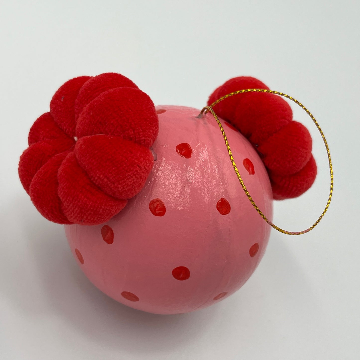 ΜΕΛΙΝΑ Χειροποίητη Μπάλα Στολισμού Κοριτσάκι με Υφασμάτινα Κοτσιδάκια