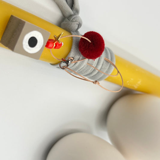 Λαμπάδα Φυσικό Μελισσοκέρι με Γούρι Αυτοκινήτου